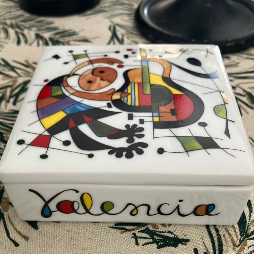 Joan Miro Style Trinket Box Spain